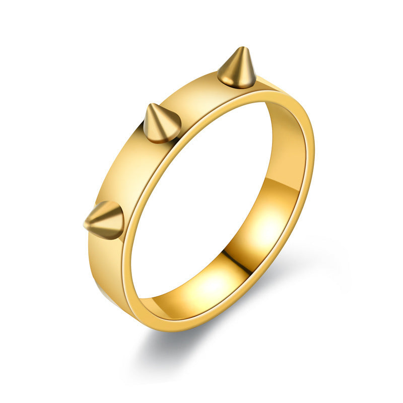 Herren Ring mit stilvollen Spike-Applikationen Shop Nory