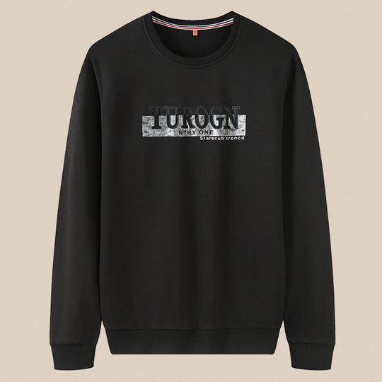 Herren Sweatshirt mit Rundhals, geradem Schnitt und modernem Logoprint Shop Nory