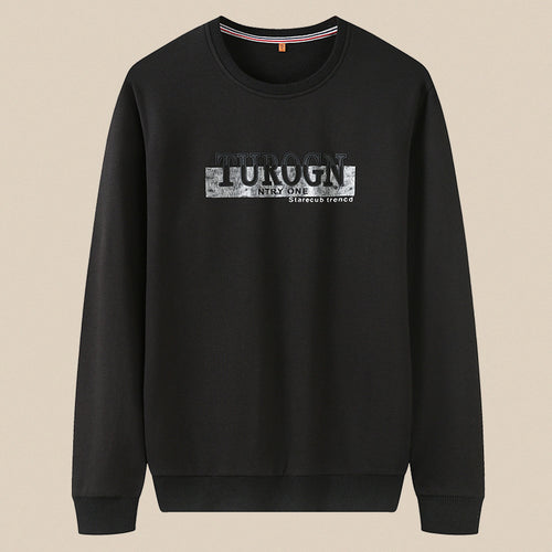 Herren Sweatshirt mit Rundhals, geradem Schnitt und modernem Logoprint Shop Nory