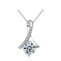Damen Halskette mit hochwertigem Zirkonia-Anhänger und eleganten Details Shop Nory