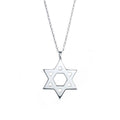Damen Halskette mit kreativ gestaltetem Davidstern-Anhänger aus hochwertigem Edelstahl Shop Nory