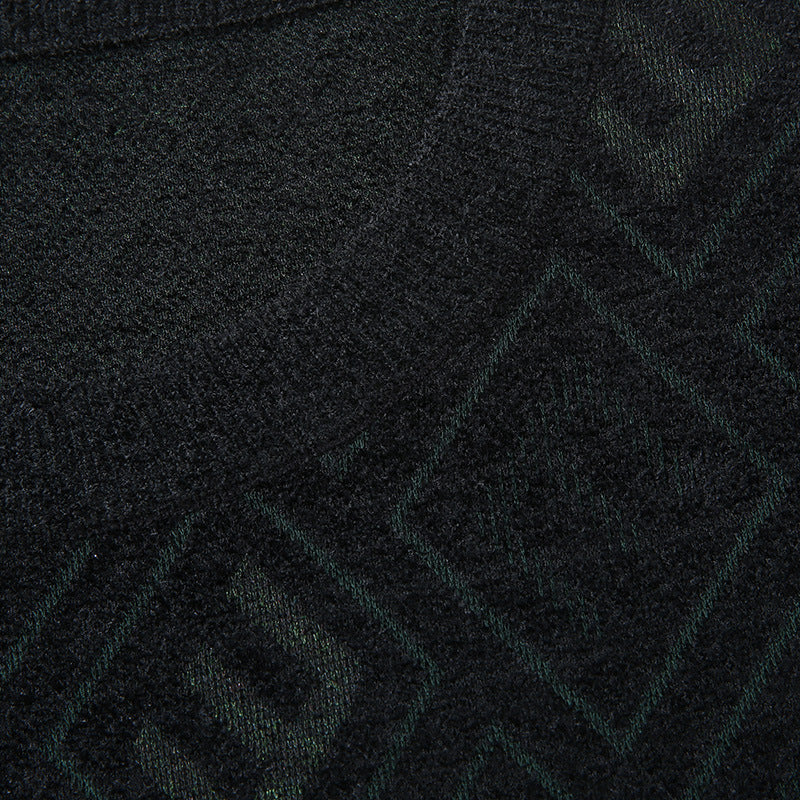 Herren Rauten-Jacquard Rundhalspullover aus feinem Strick Shop Nory