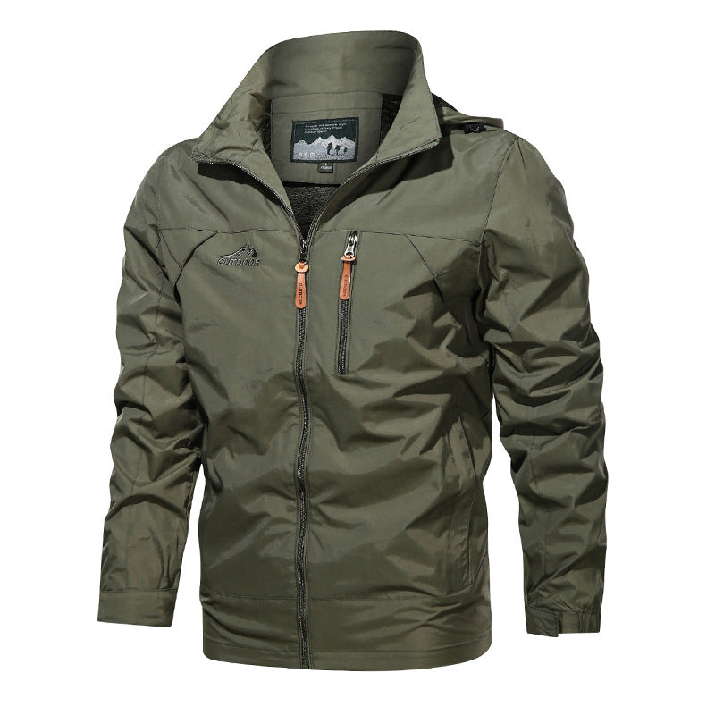 Herren Leichter Softshell-Windblouson mit Brust-Zipper und hochschließendem Kragen Shop Nory