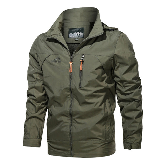 Herren Leichter Softshell-Windblouson mit Brust-Zipper und hochschließendem Kragen Shop Nory