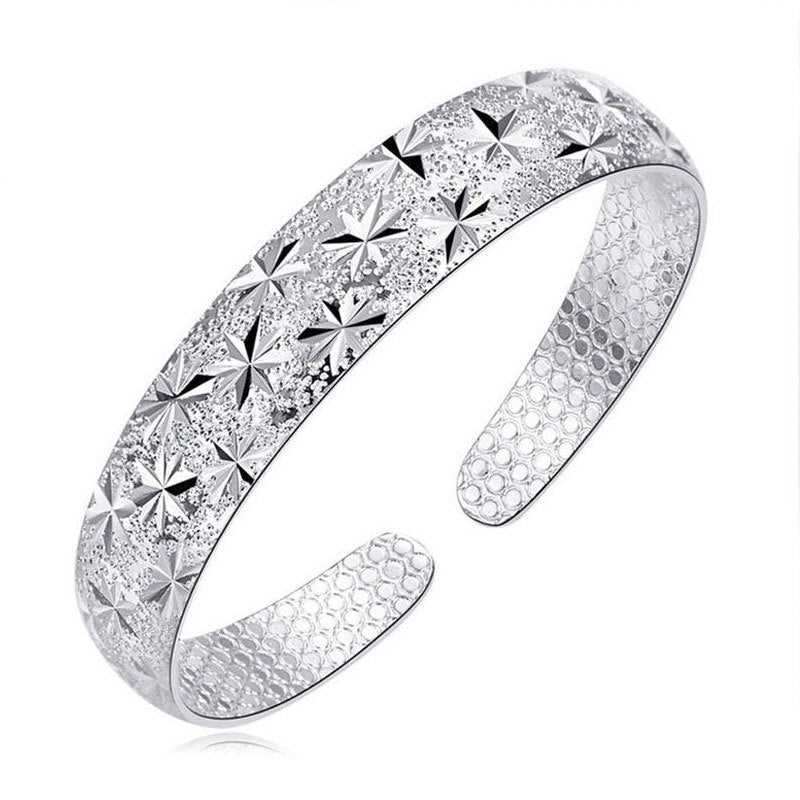 Damen Offenes Armreif mit kunstvollem Sternendesign Shop Nory