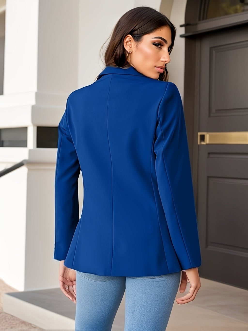 Solider Blazer mit Seitentaschen