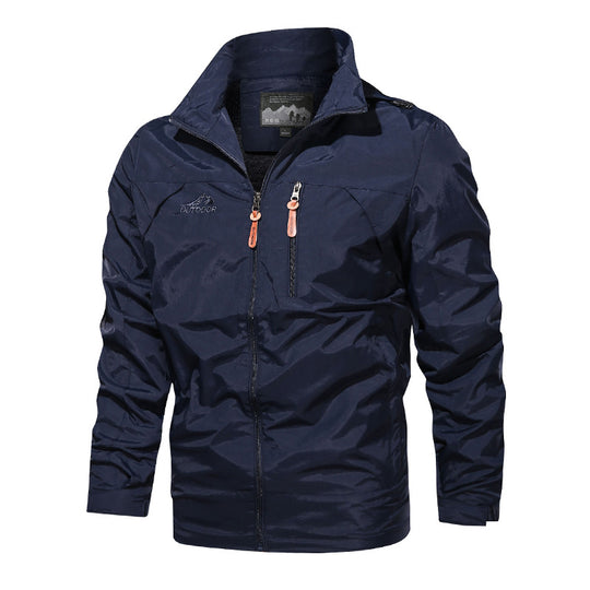 Herren Leichter Softshell-Windblouson mit Brust-Zipper und hochschließendem Kragen Shop Nory