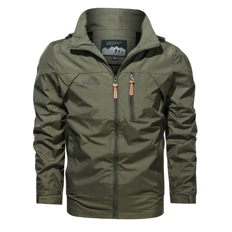 Herren Leichter Softshell-Windblouson mit Brust-Zipper und hochschließendem Kragen Shop Nory