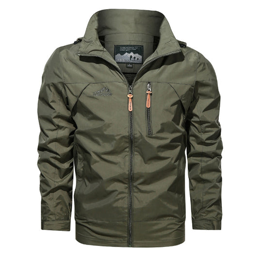 Herren Leichter Softshell-Windblouson mit Brust-Zipper und hochschließendem Kragen Shop Nory