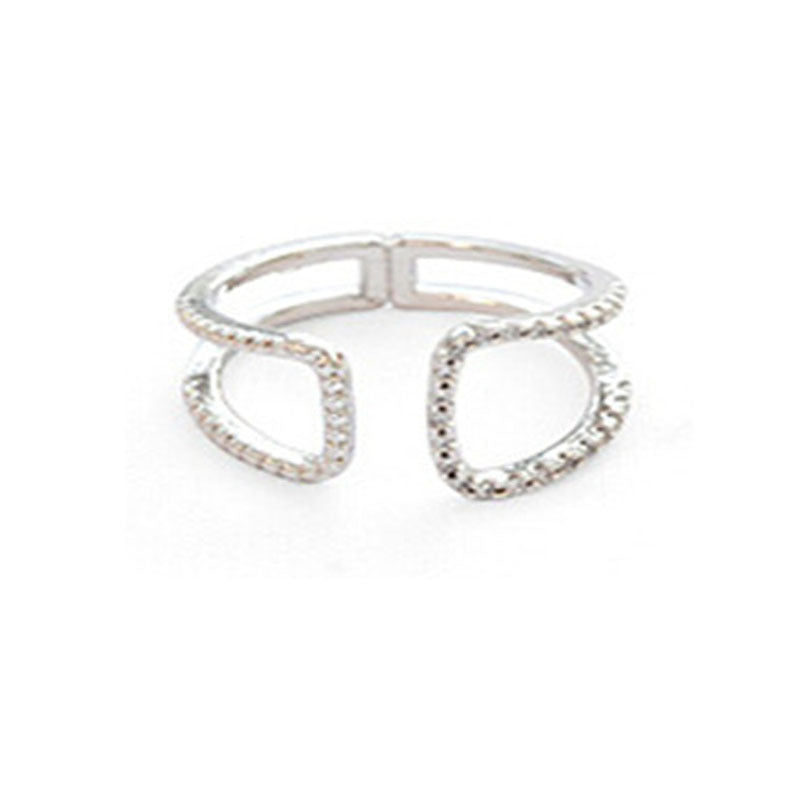 Damen Offener Ring mit kunstvollem Design und funkelnden Akzenten Shop Nory