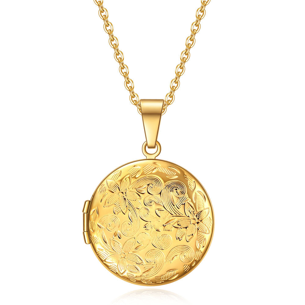 Damen Anhänger mit floralem Design und hochwertigem Edelstahl Shop Nory
