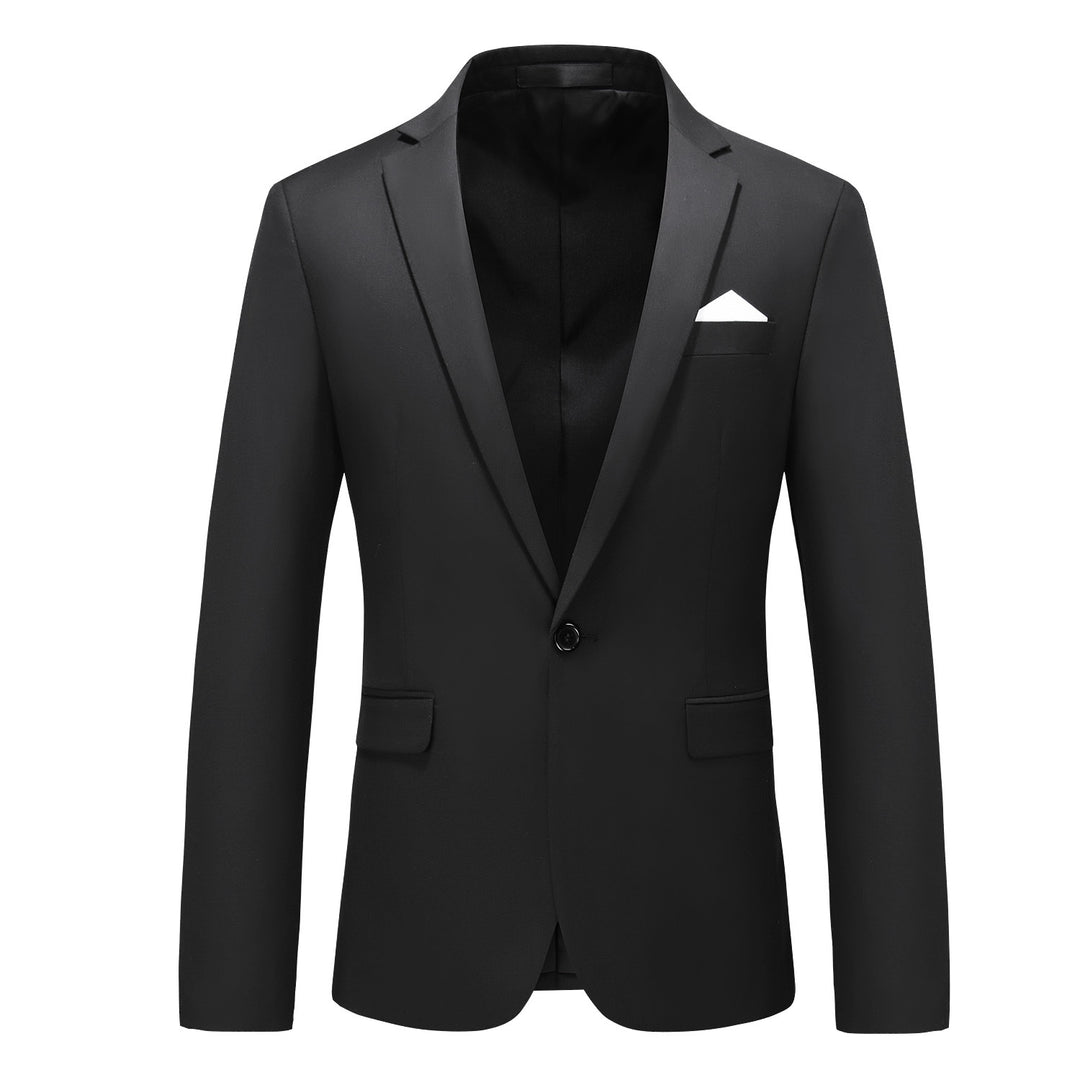 Herren elegantes Businesssakko Slim Fit mit schmaler Silhouette und modernem Reverskragen Shop Nory