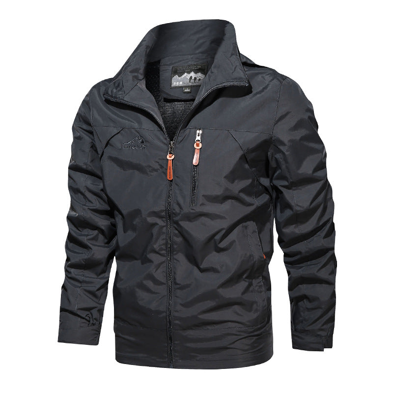 Herren Leichter Softshell-Windblouson mit Brust-Zipper und hochschließendem Kragen Shop Nory