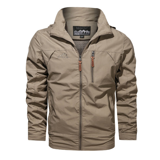 Herren Leichter Softshell-Windblouson mit Brust-Zipper und hochschließendem Kragen Shop Nory
