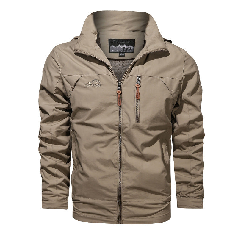 Herren Leichter Softshell-Windblouson mit Brust-Zipper und hochschließendem Kragen Shop Nory