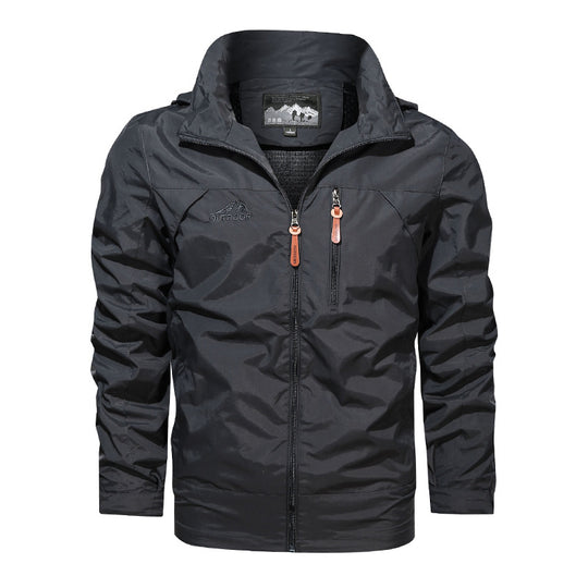 Herren Leichter Softshell-Windblouson mit Brust-Zipper und hochschließendem Kragen Shop Nory
