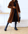 Lange Elegante Taillierte Trenchcoat Für Damen | Perfekt Für Herbst Und Winter