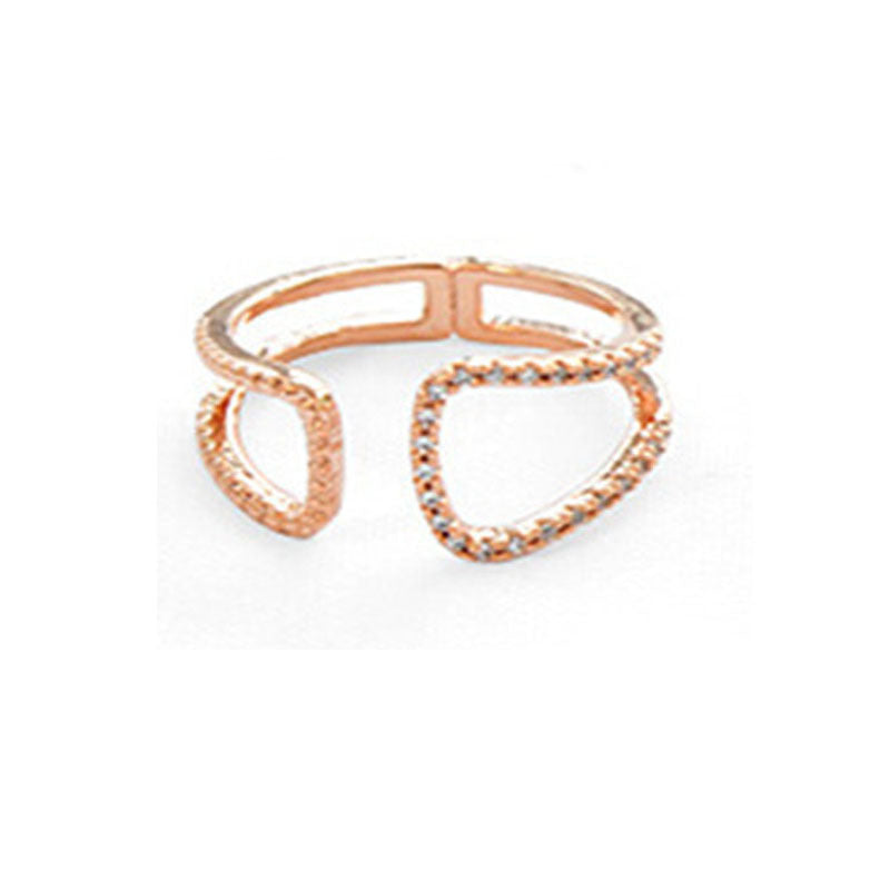 Damen Offener Ring mit kunstvollem Design und funkelnden Akzenten Shop Nory