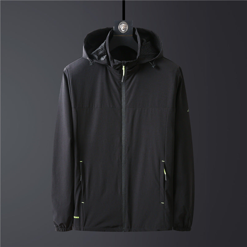 Herren Leichte Softshelljacke mit Kapuze, windabweisend und atmungsaktiv Shop Nory