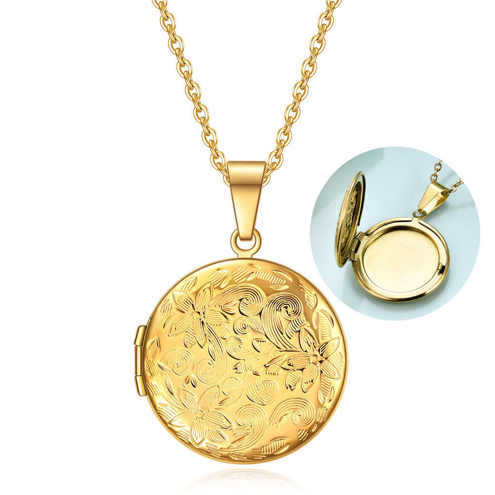 Damen Anhänger mit floralem Design und hochwertigem Edelstahl Shop Nory