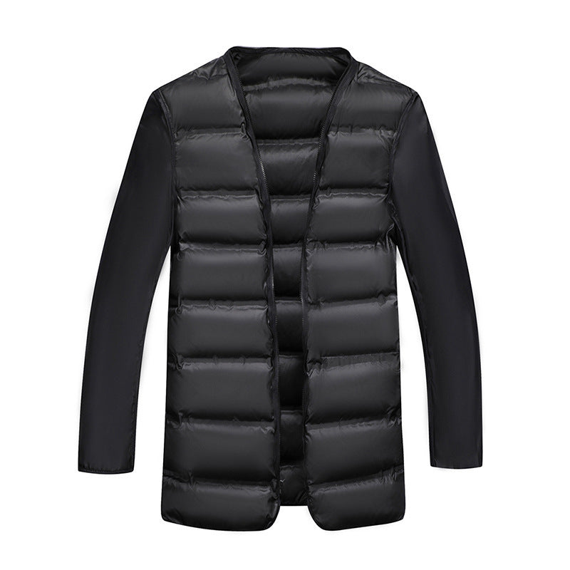 Herren Wollmantel mit gesteppter Thermofütterung und Kunstpelzkragen Shop Nory