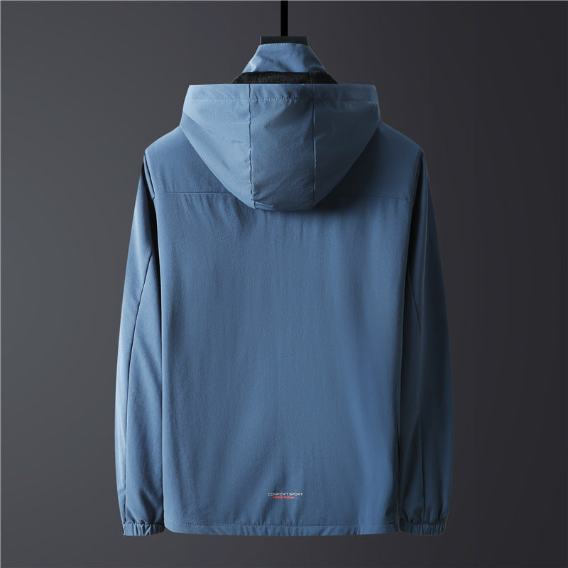 Herren Leichte Softshelljacke mit Kapuze, windabweisend und atmungsaktiv Shop Nory