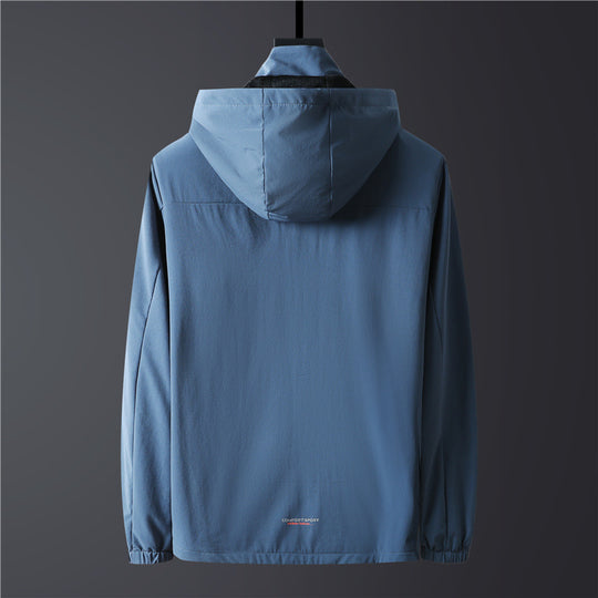 Herren Leichte Softshelljacke mit Kapuze, windabweisend und atmungsaktiv Shop Nory