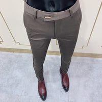 Kaffeebraun - Lange Hose