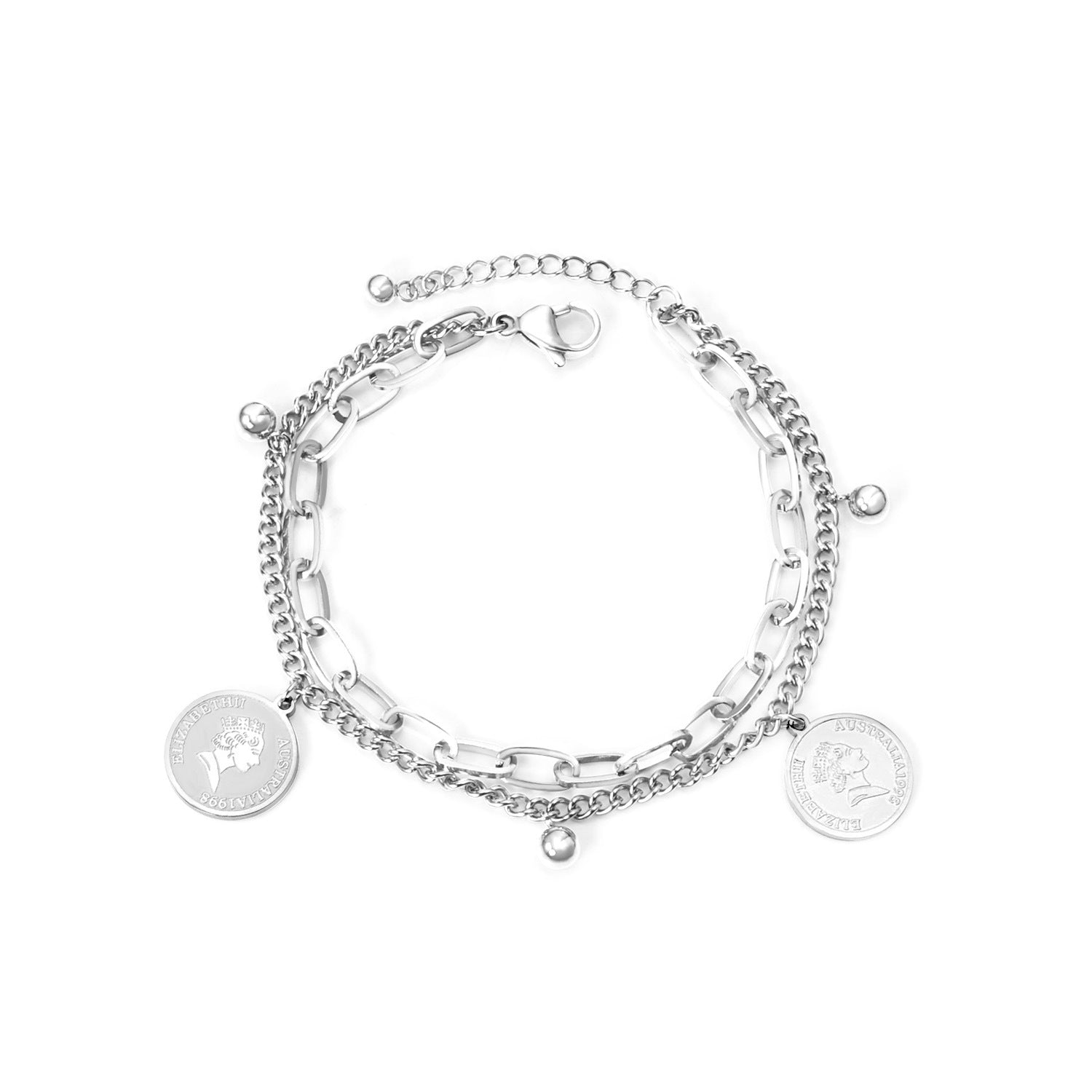 Damen Armband mit Anhänger aus hochwertigem Edelstahl und rosé vergoldetem Design Shop Nory