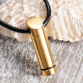 Damen Anhänger mit stylischem Medaillon-Design und geflochtenem Lederband Shop Nory