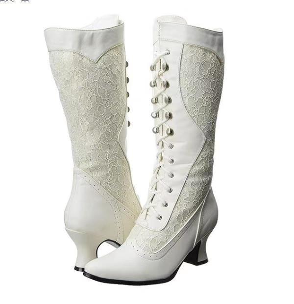 Vintage-Inspirierte Damen Stiefeletten