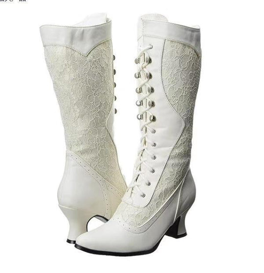 Vintage-Inspirierte Damen Stiefeletten
