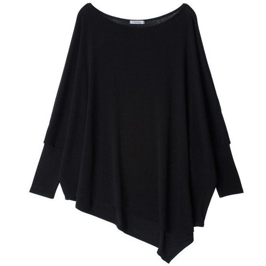 Damen Oversize-Tunika mit asymmetrischem Saum und langen Ärmeln Shop Nory