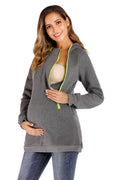 Damen Umstandsjacke mit praktischem Reißverschluss und modernem Design Shopnory