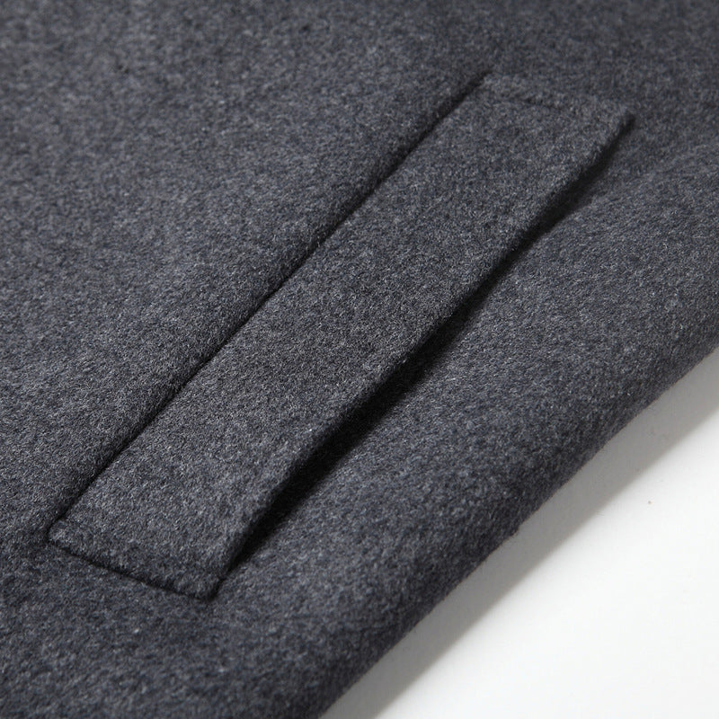 Herren Klassischer Wollmix-Mantel mit gesteppter Thermofütterung und schlanker Silhouette Shop Nory