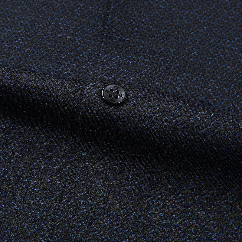 Herren Elegantes Langarm-Hemd mit feiner Struktur und klassischer Knopfleiste Shop Nory