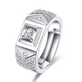 Damen eleganter und funkelnder Ring mit quadratischem Zirkonia-Shop Nory