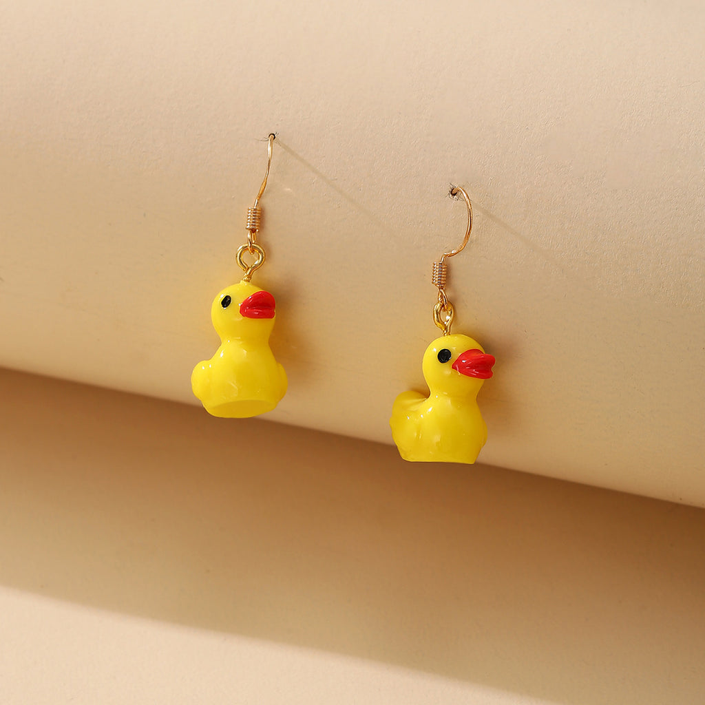 Damen Ohrringe mit kreativem Gummiente-Design Shop Nory