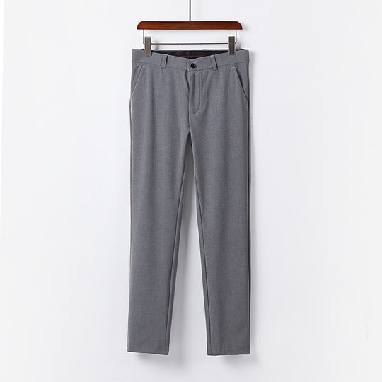Herren Elegante schmal geschnittene Anzughose mit Bügelfalte und geradem Bein Shop Nory