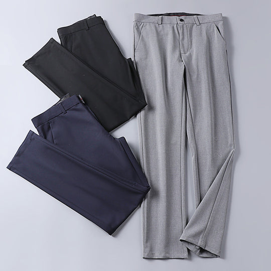 Herren Elegante schmal geschnittene Anzughose mit Bügelfalte und geradem Bein Shop Nory