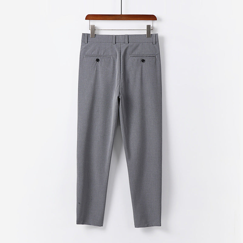 Herren Schmale Chino-Hose aus Stretch-Baumwollmix mit schmalem Bein und Bundfalten Shop Nory