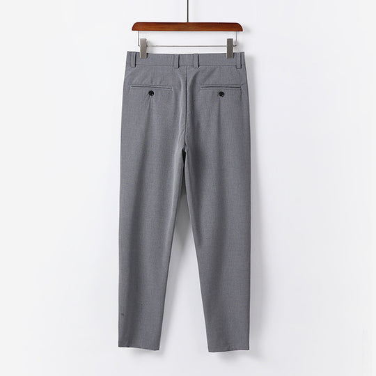 Herren Schmale Chino-Hose aus Stretch-Baumwollmix mit schmalem Bein und Bundfalten Shop Nory