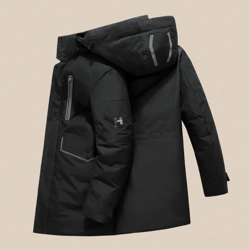 Herren Wasserdichter Thermo-Parka mit Kapuze und winddichter Membran Shop Nory