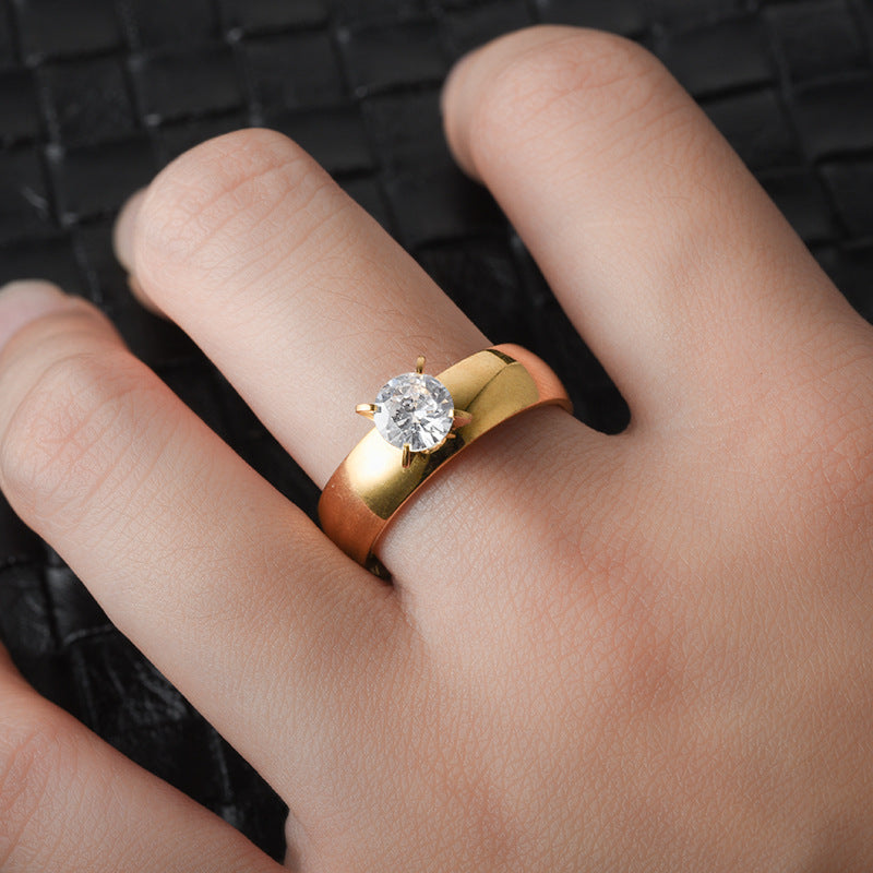 Herren Ring mit polierter, zeitloser Eleganz Shop Nory