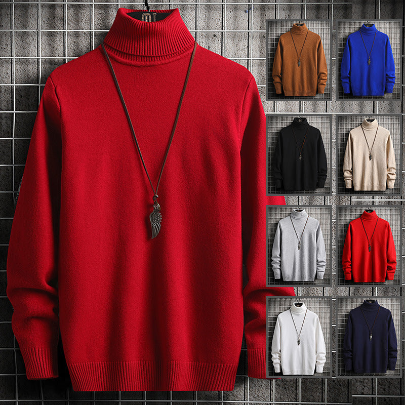 Herren Rollkragenpullover aus hochwertiger Strickware mit lässiger Passform