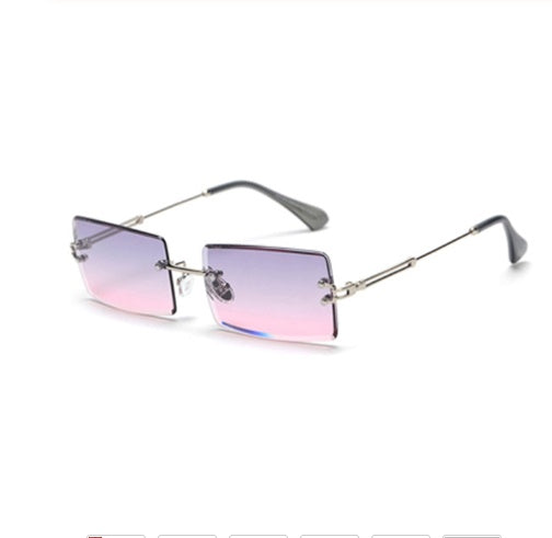 Modische Rechteckige Sonnenbrille Im Retro Stil