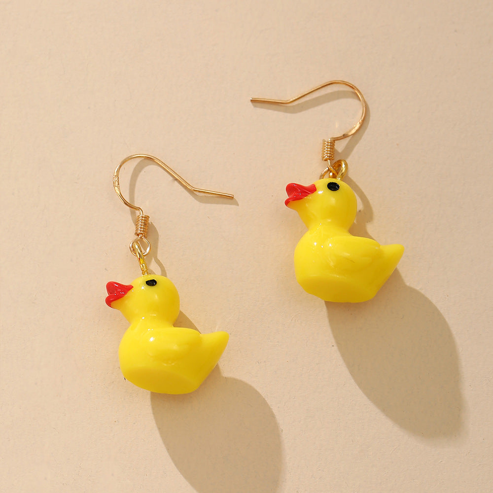 Damen Ohrringe mit kreativem Gummiente-Design Shop Nory