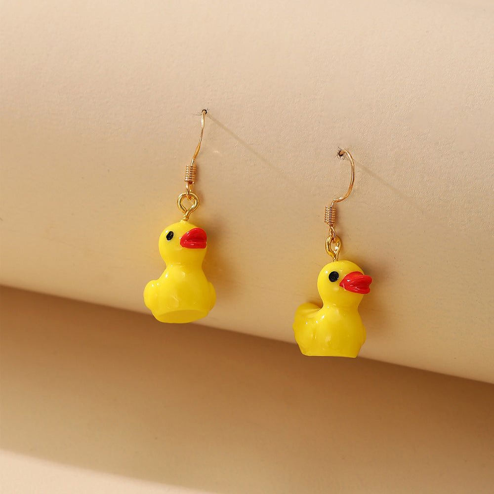 Damen Ohrringe mit kreativem Gummiente-Design Shop Nory