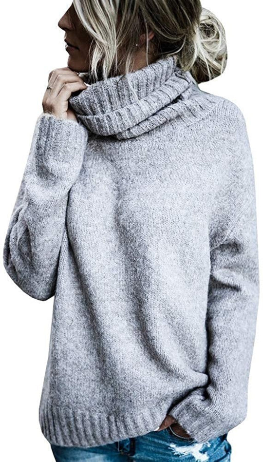 Damen Oversize-Kuschel-Rollkragenpullover aus Feinstrick Shop Nory