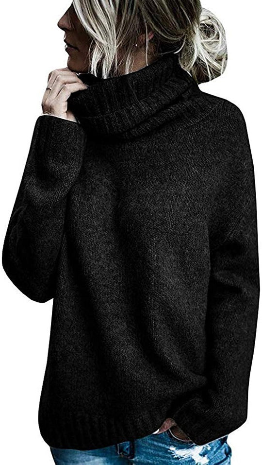 Damen Oversize-Kuschel-Rollkragenpullover aus Feinstrick Shop Nory